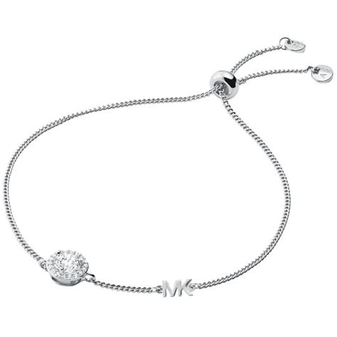 Michael Kors Sterling Silver Halo Slider Bracelet